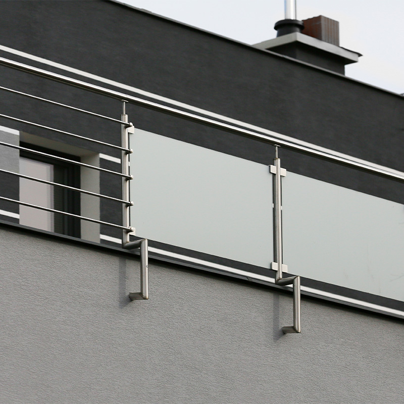 Balcone in acciaio inox