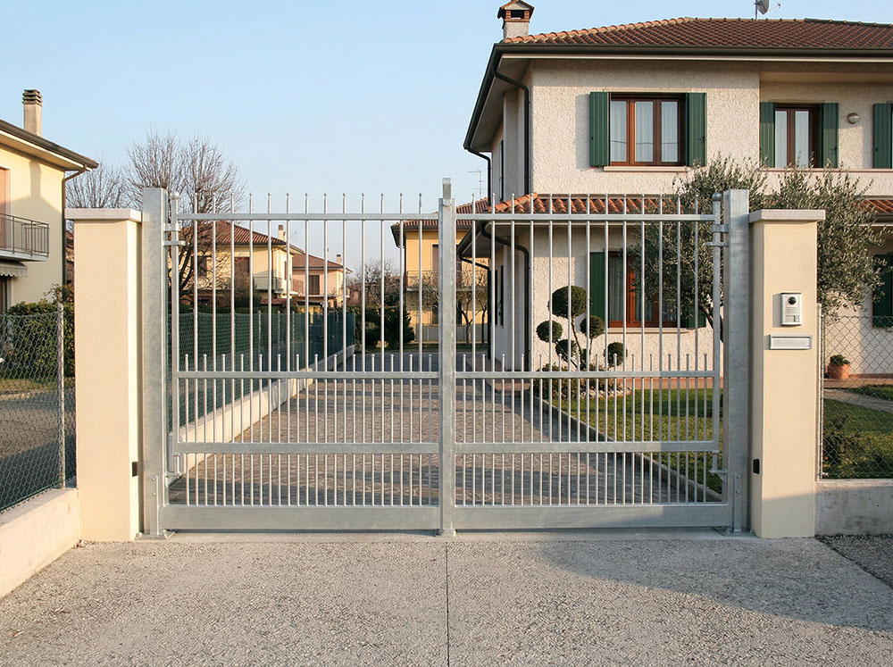 Cancello lineare ferro zincato
