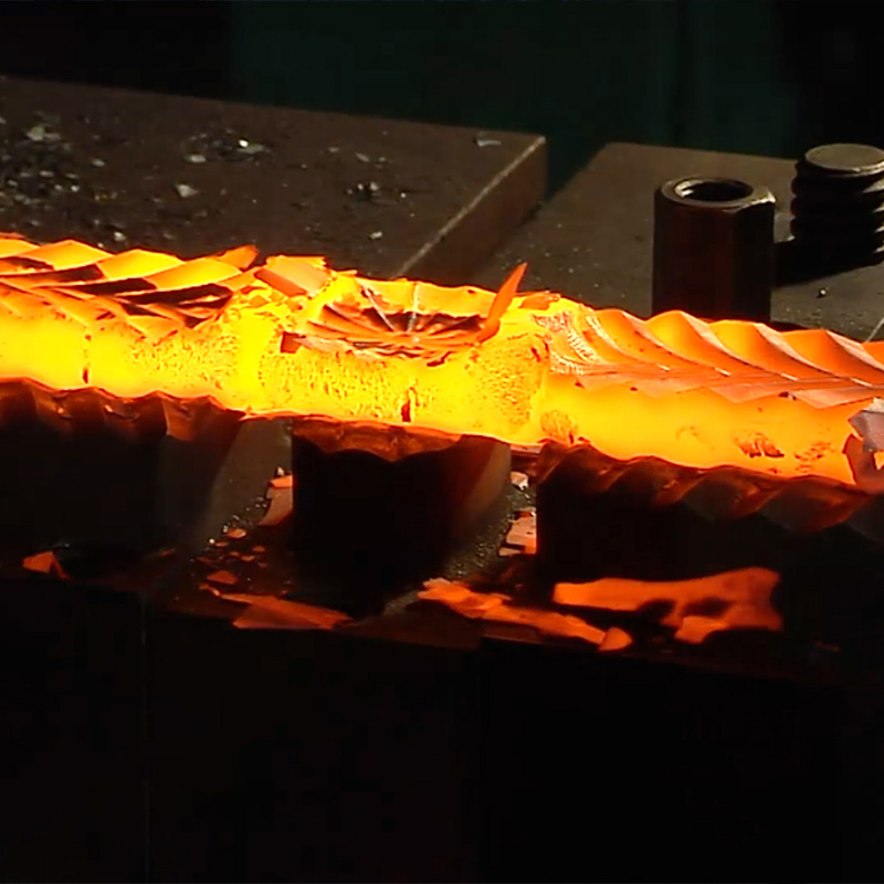 Dettaglio a caldo ferro battuto
