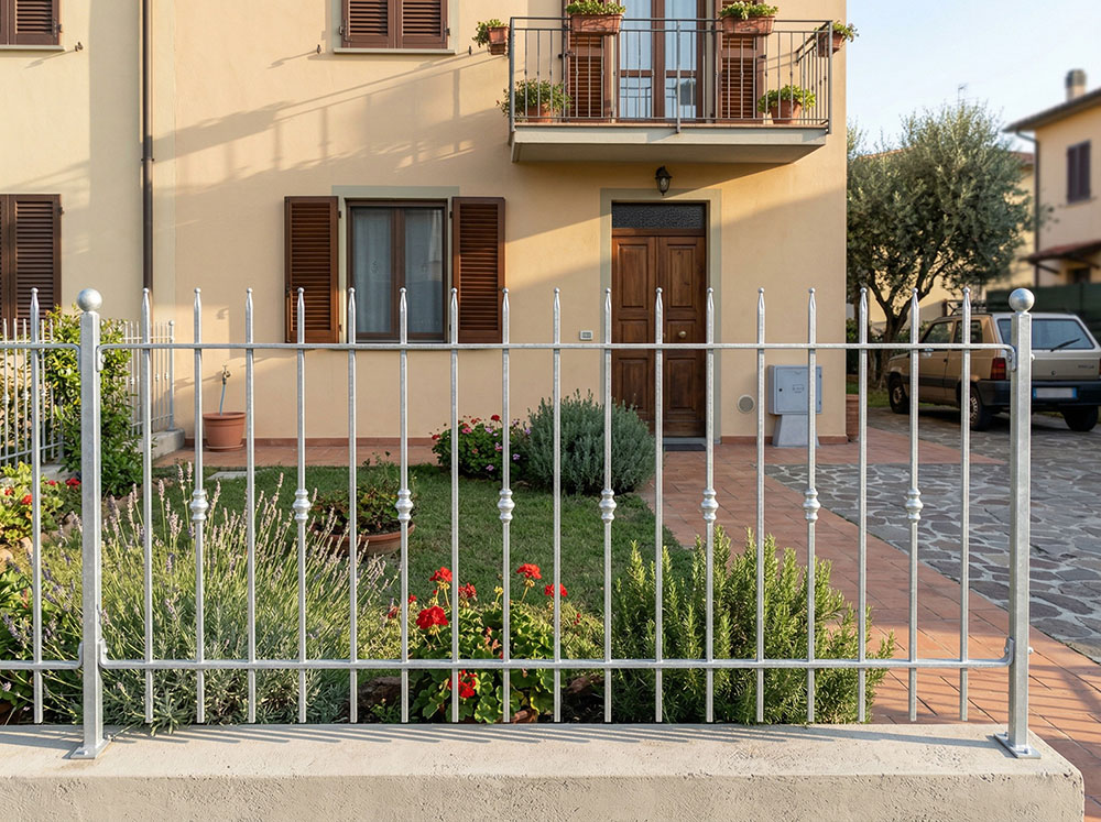Recinzione lineare ferro zincato