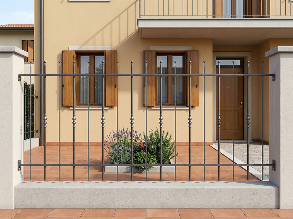 Recinzione lineare verniciata